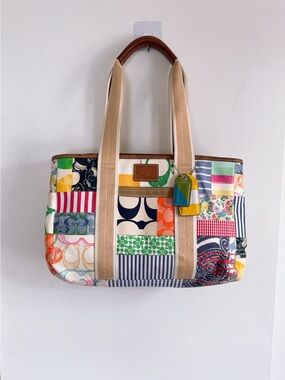 Coach Purse Vintage Hamptons Weekend Patchwork